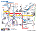 名古屋の地下鉄路線図
