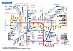 名古屋の地下鉄路線図