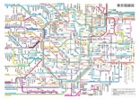 東京と横浜の地下鉄路線図